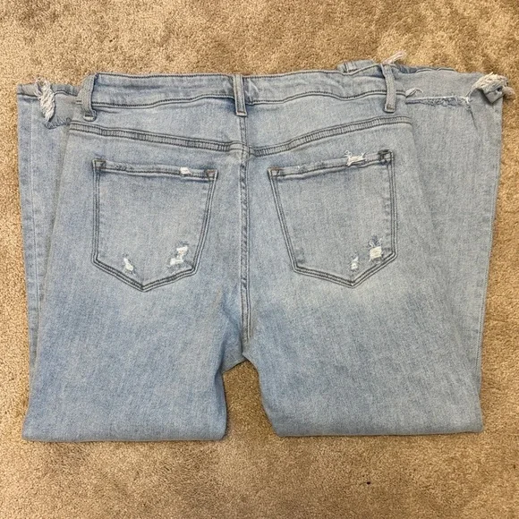 Lovervet Light Blue Distressed Women's Jeans - Picture 2 of 5